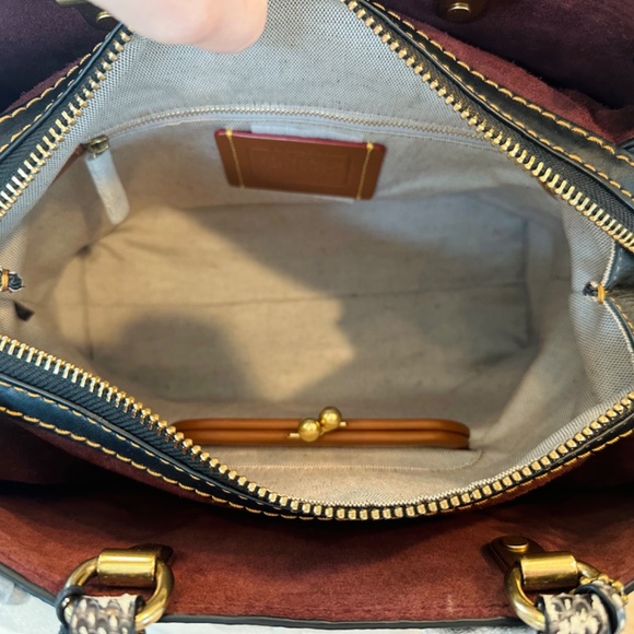 Coach Rogue Tearose Snakeskin and Matching Wallet/Wristlet ***BNWT*** - Picture 9 of 10